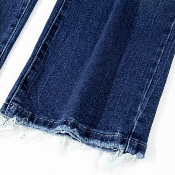 STRETCH JEANS DISTRESSED HEM - Picture 12 of 15